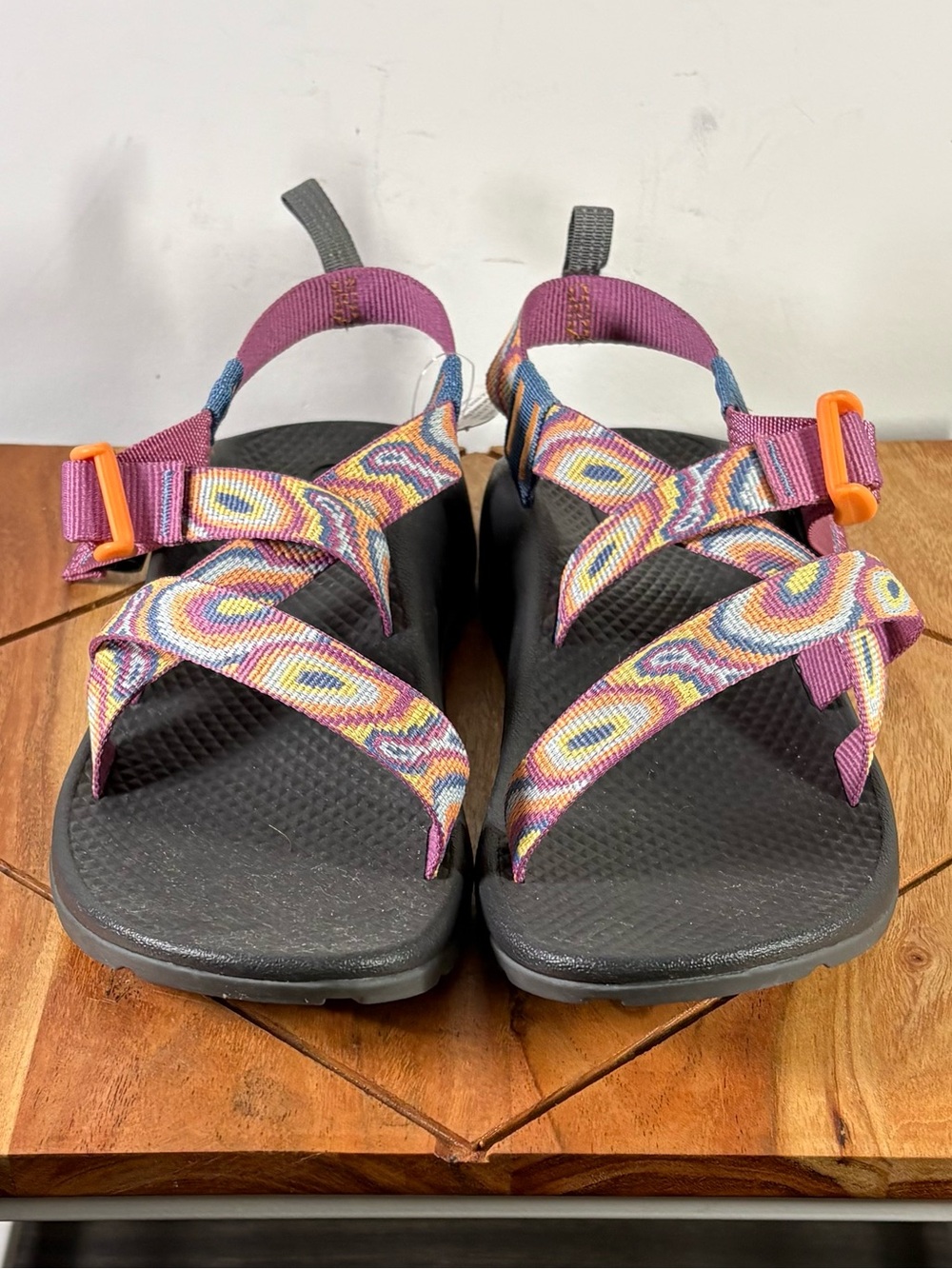 Chaco’s Purple Patterned Strap Sandals Size 4